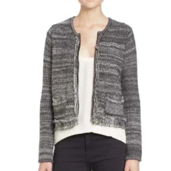 Joie porsha soft tweed boucle sweater blazer - Picture 6 of 12